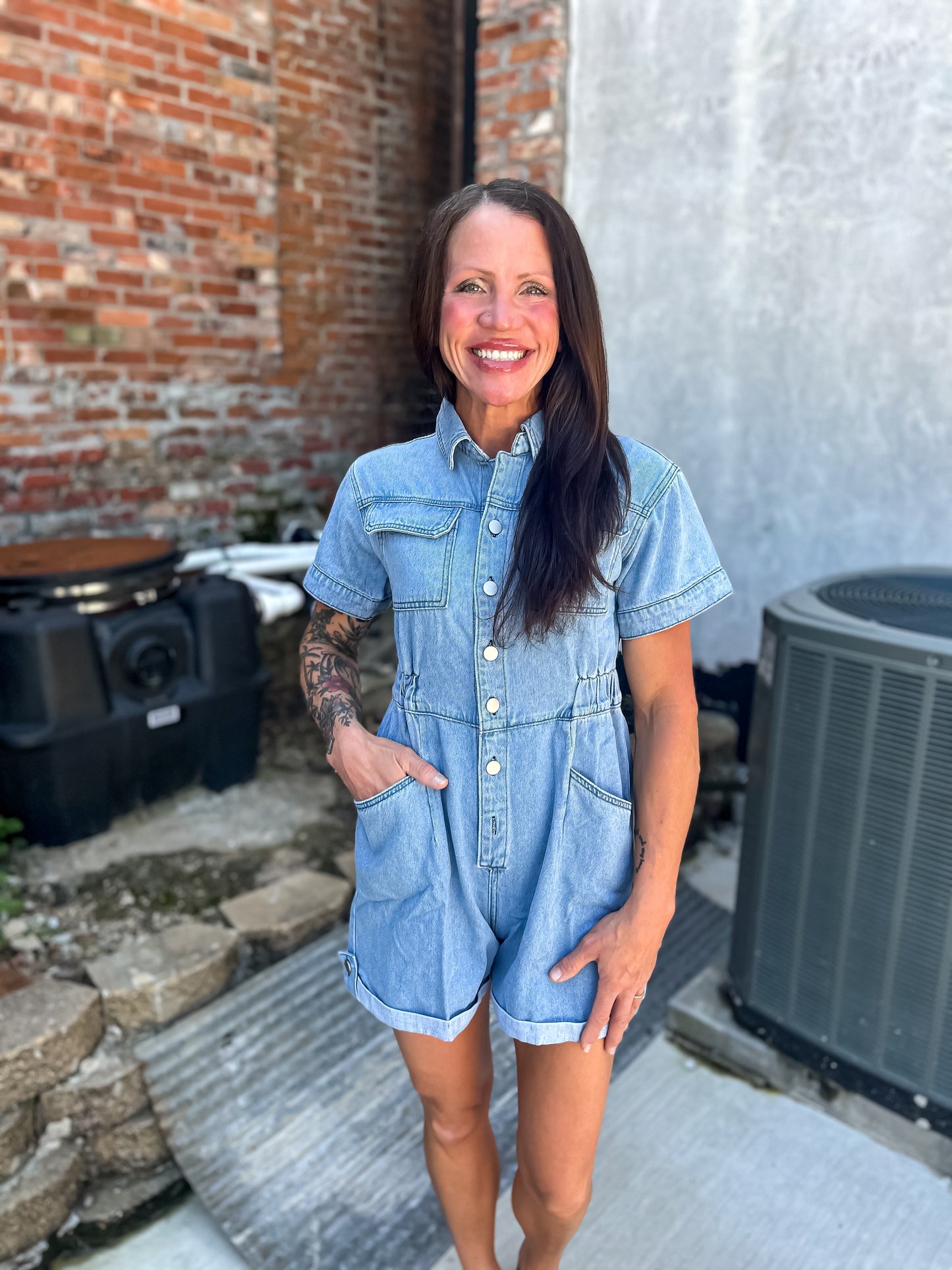 Whiskey Girl Romper