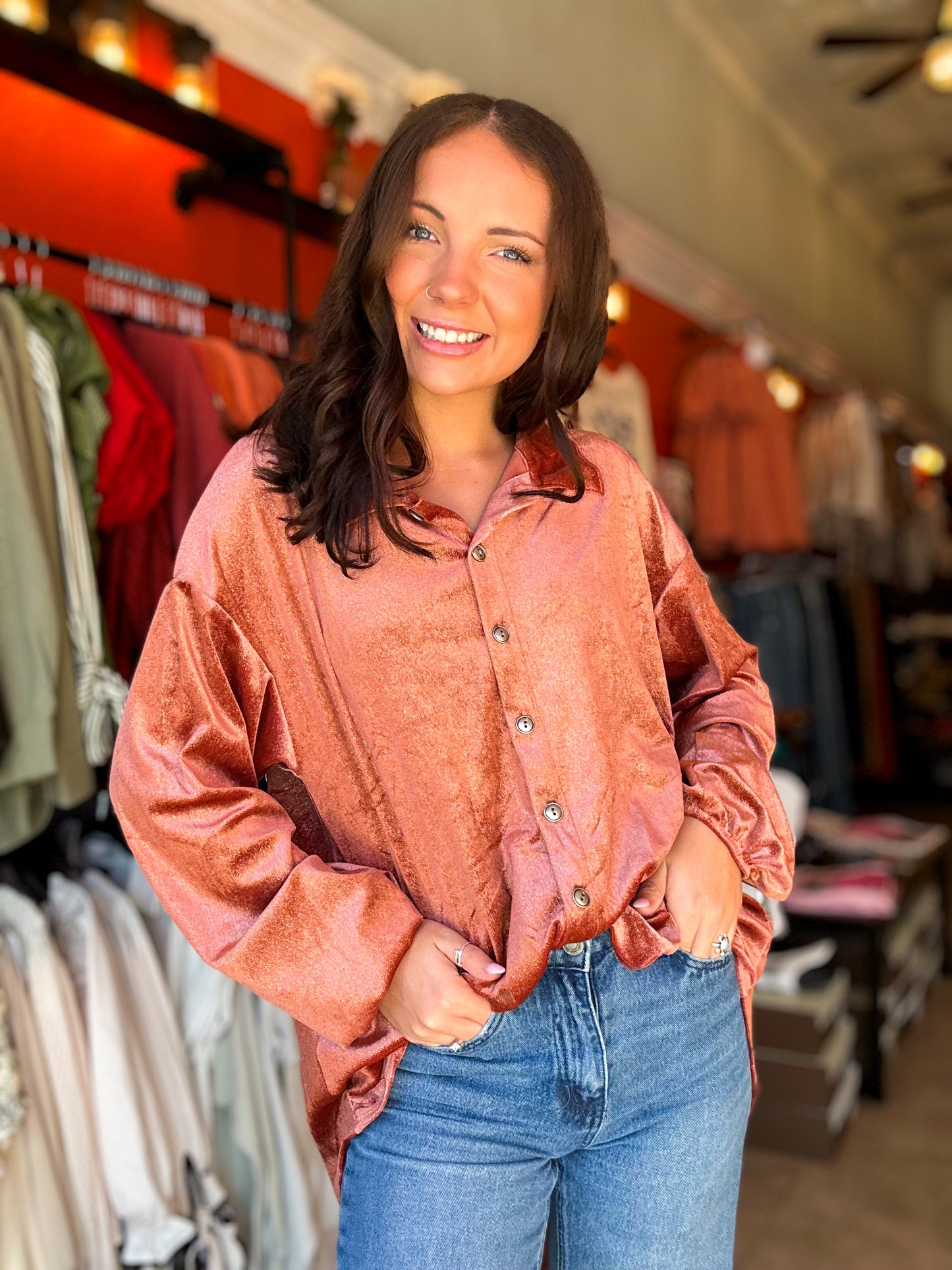 Hagan Velvet Top