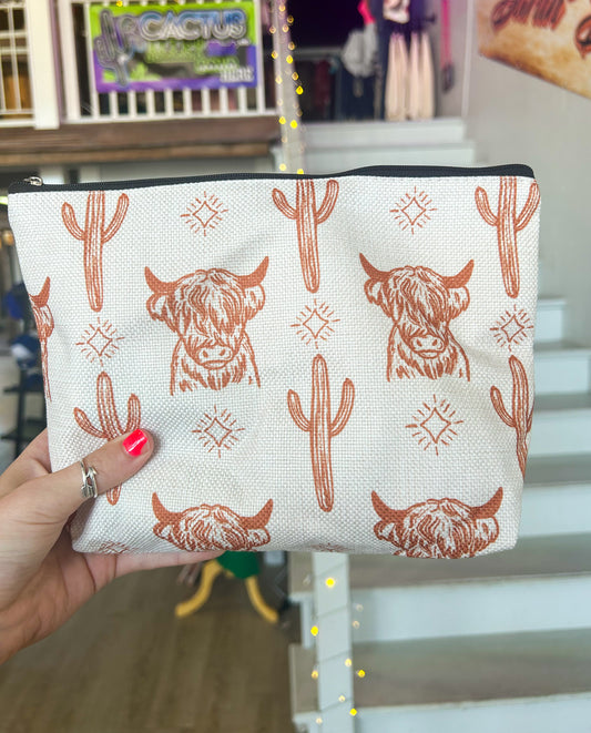 Cow Cosmetic Bag