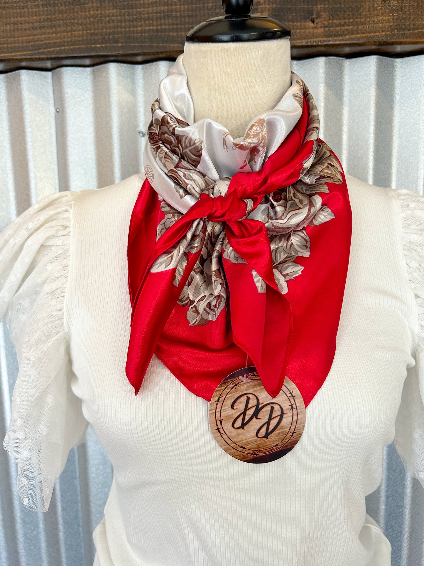 Wine Floral Wildrag