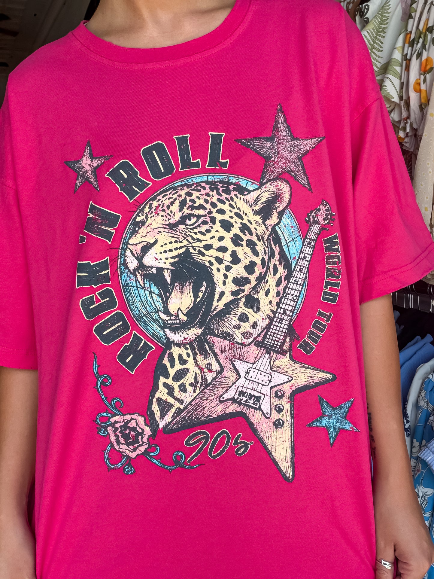 Rock & Roll Oversized Graphic Tee