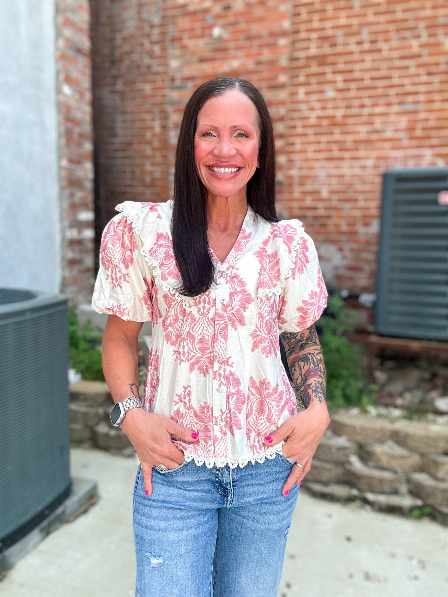 Rosewater Lace Blouse