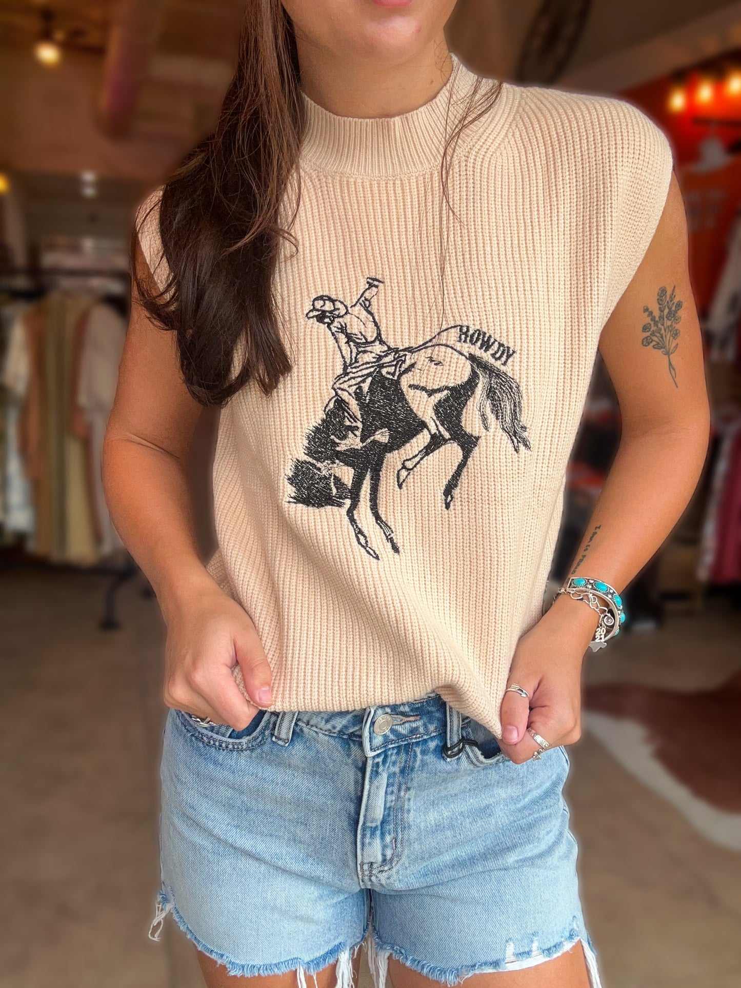 Retro Howdy Sweater Vest