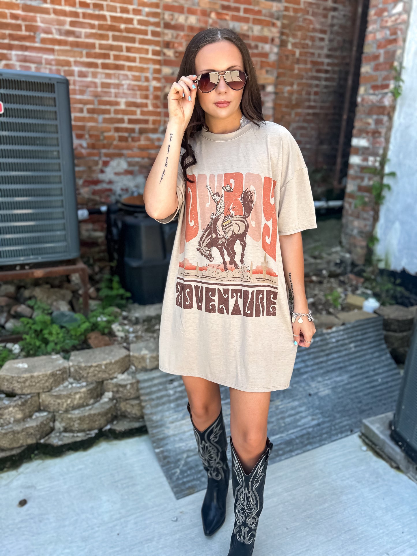 Cowboy Adventure T-shirt Dress