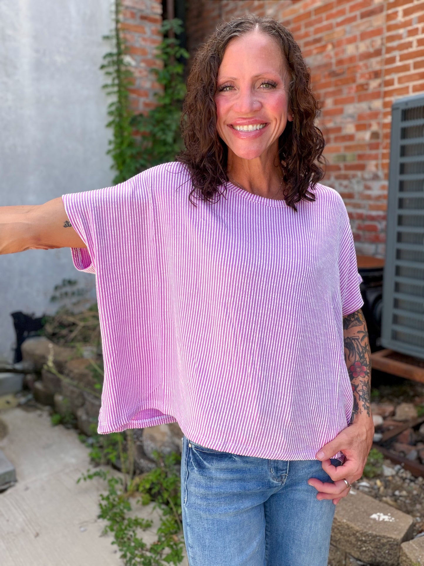 Easy Does It Top in Violet