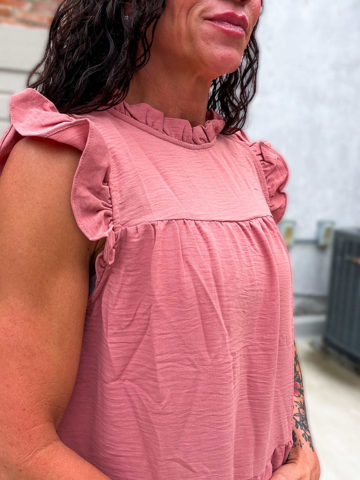 Soft Spoken Top in Mauve