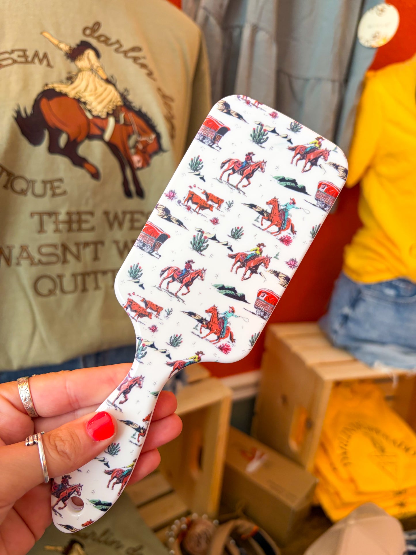 Cowgirl Charm Hairbrush