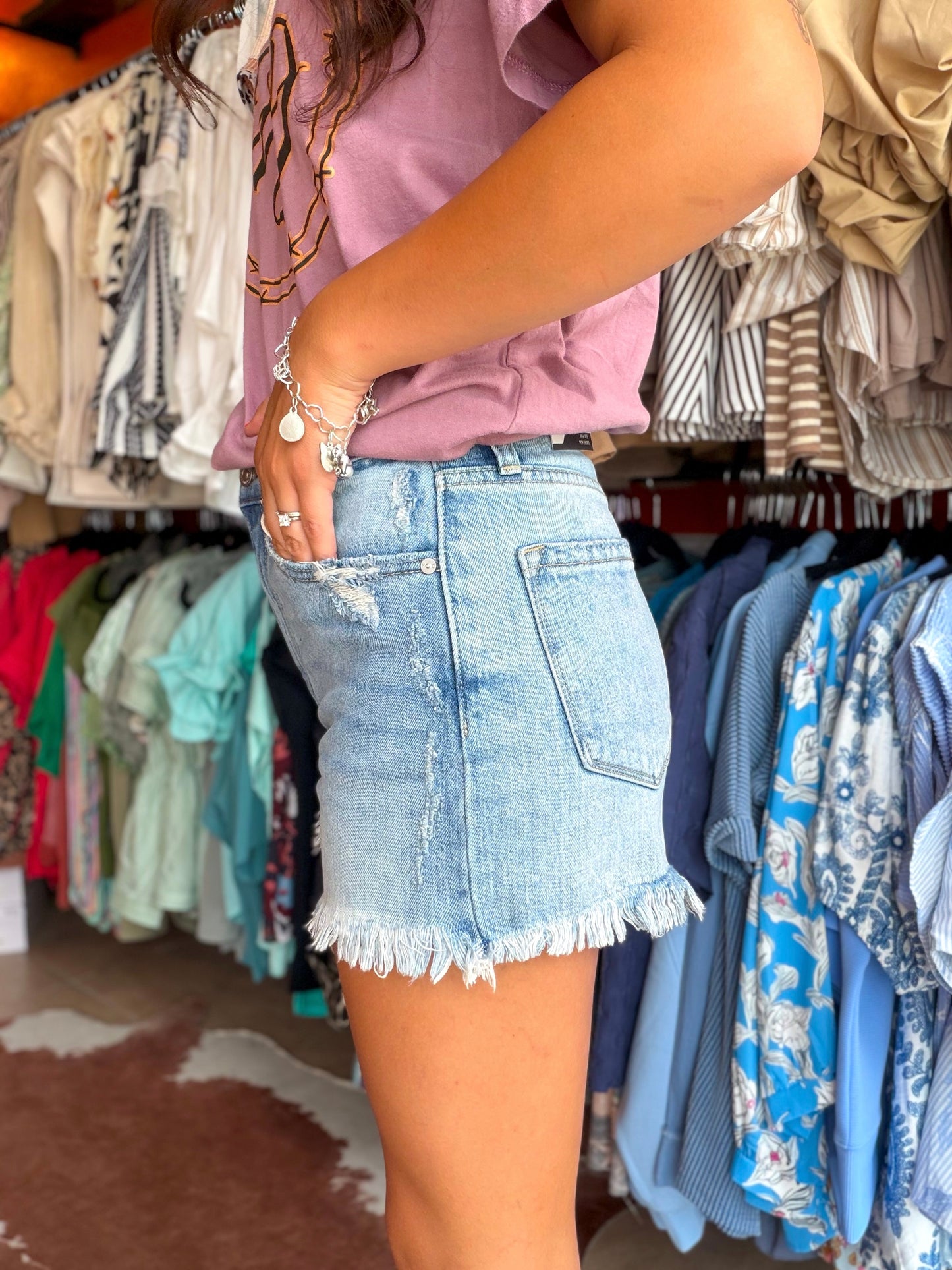 Backyard Beauty Mom Shorts