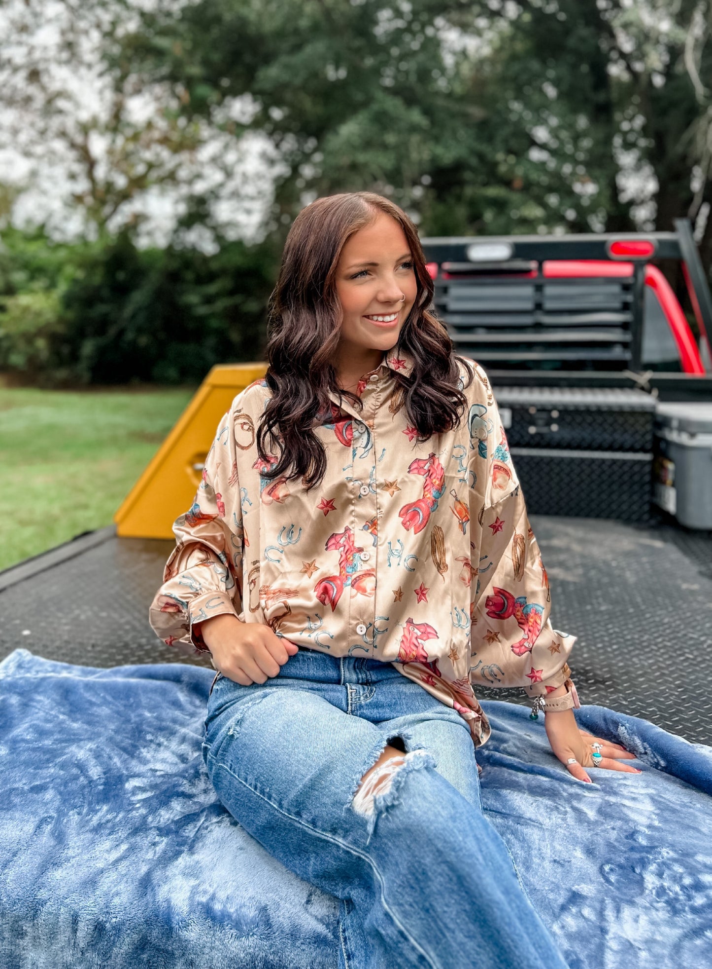 Rodeo Baby Satin Blouse