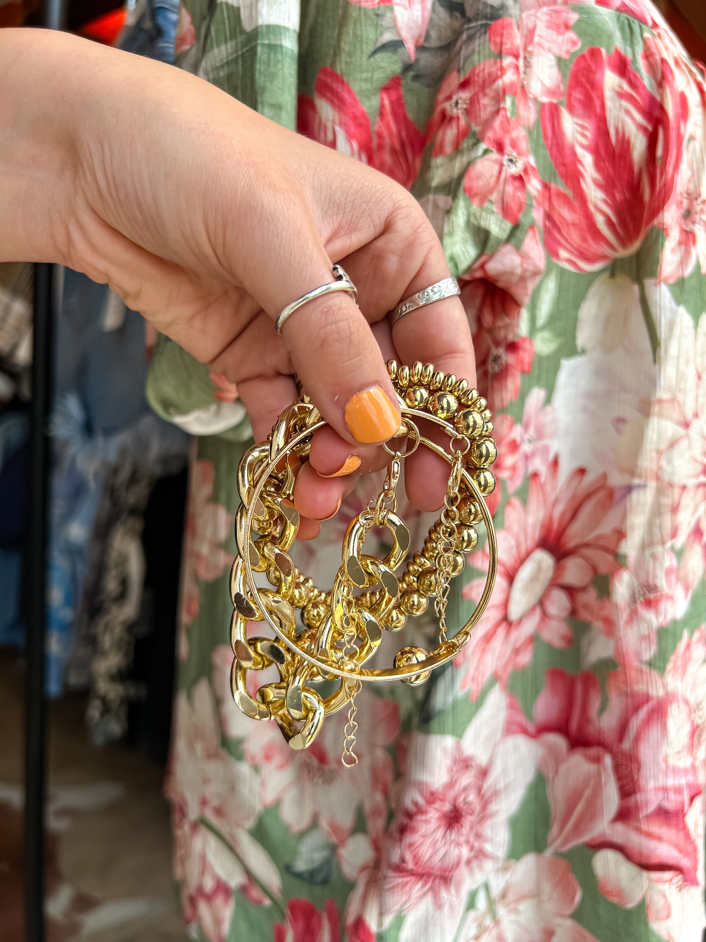Icon Bracelet Stack in Gold