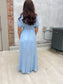 Santorini Nights Dress in Sky Blue