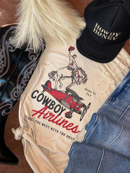 Cowboy Airlines Tee