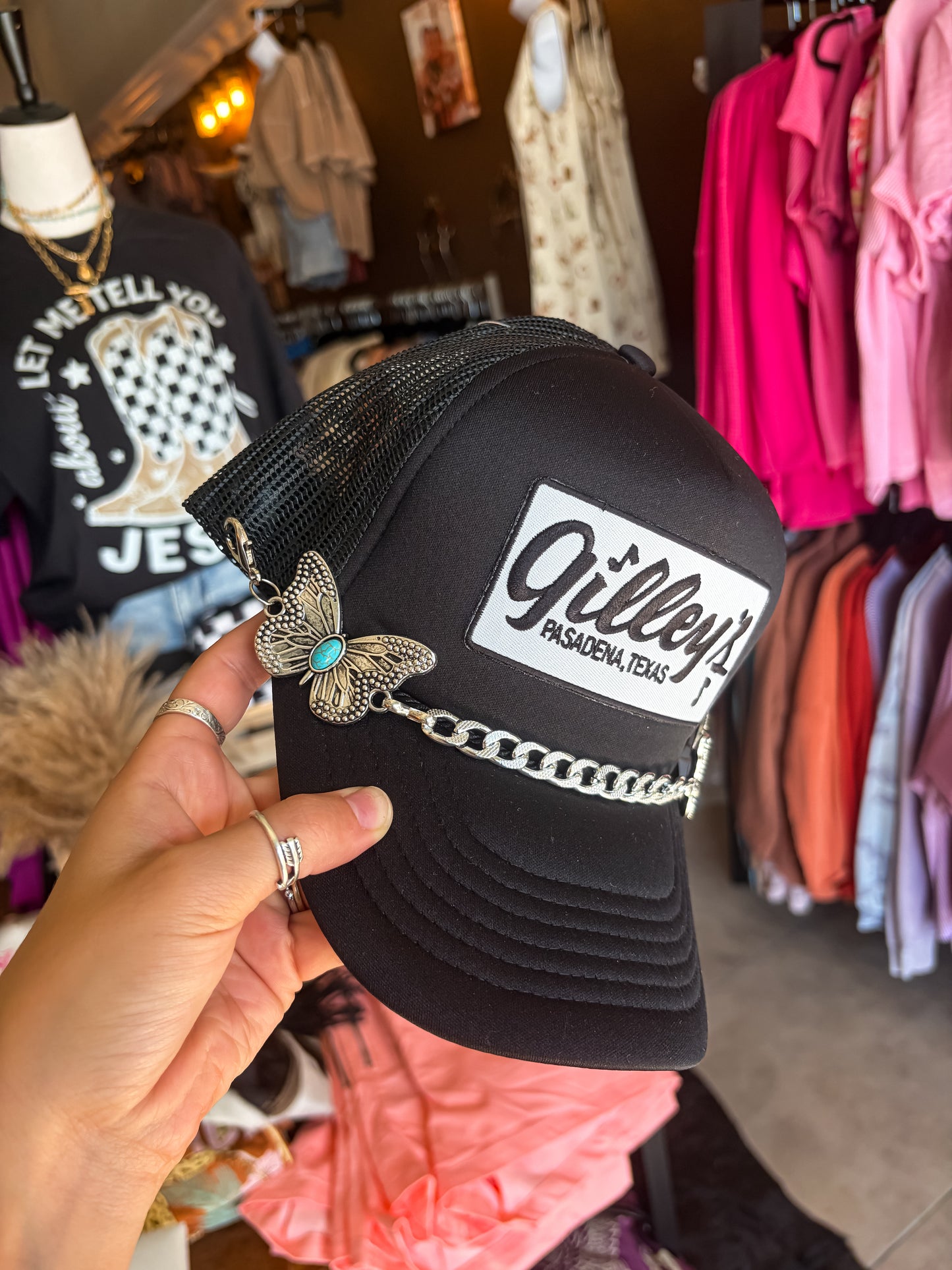 Butterfly Hat Chain