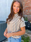 Coffee Run Blouse in Brown