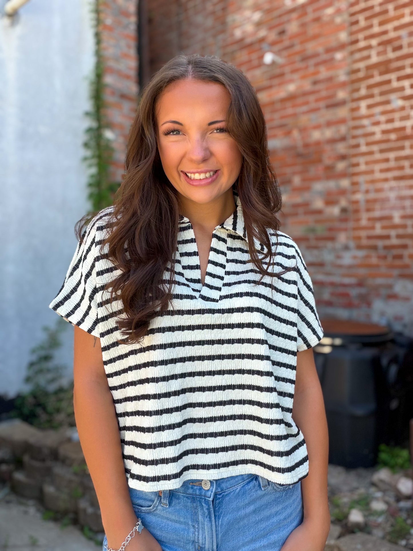 Coffee Run Blouse in Black