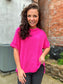 Sweet Escape Top in Hot Pink