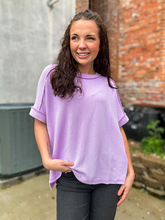 Sweet Escape Top in Lavender