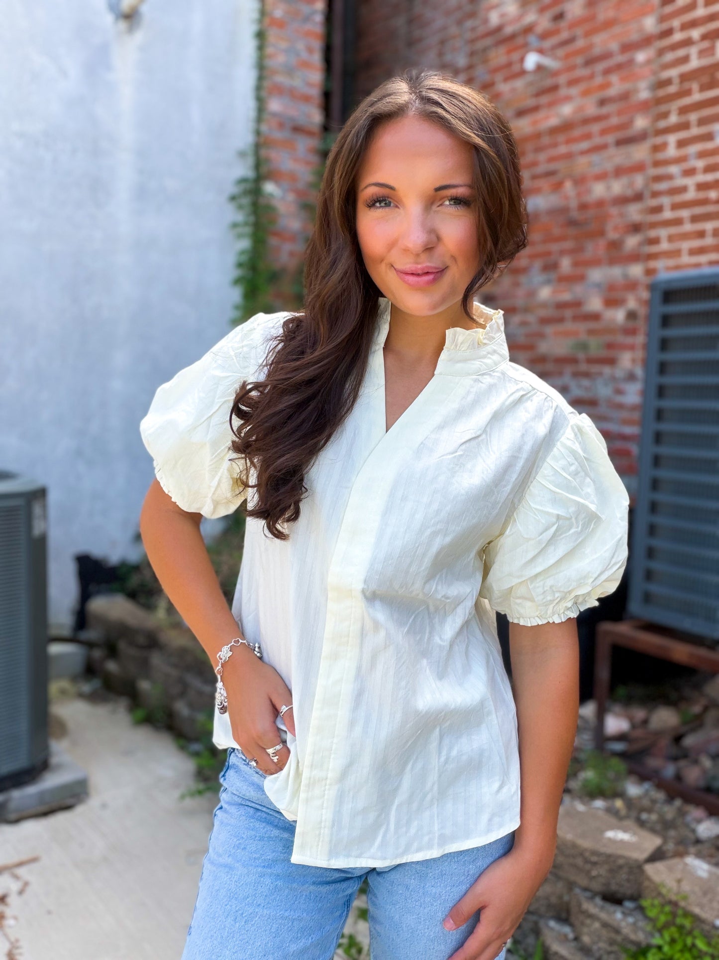 Cream & Comfort Blouse