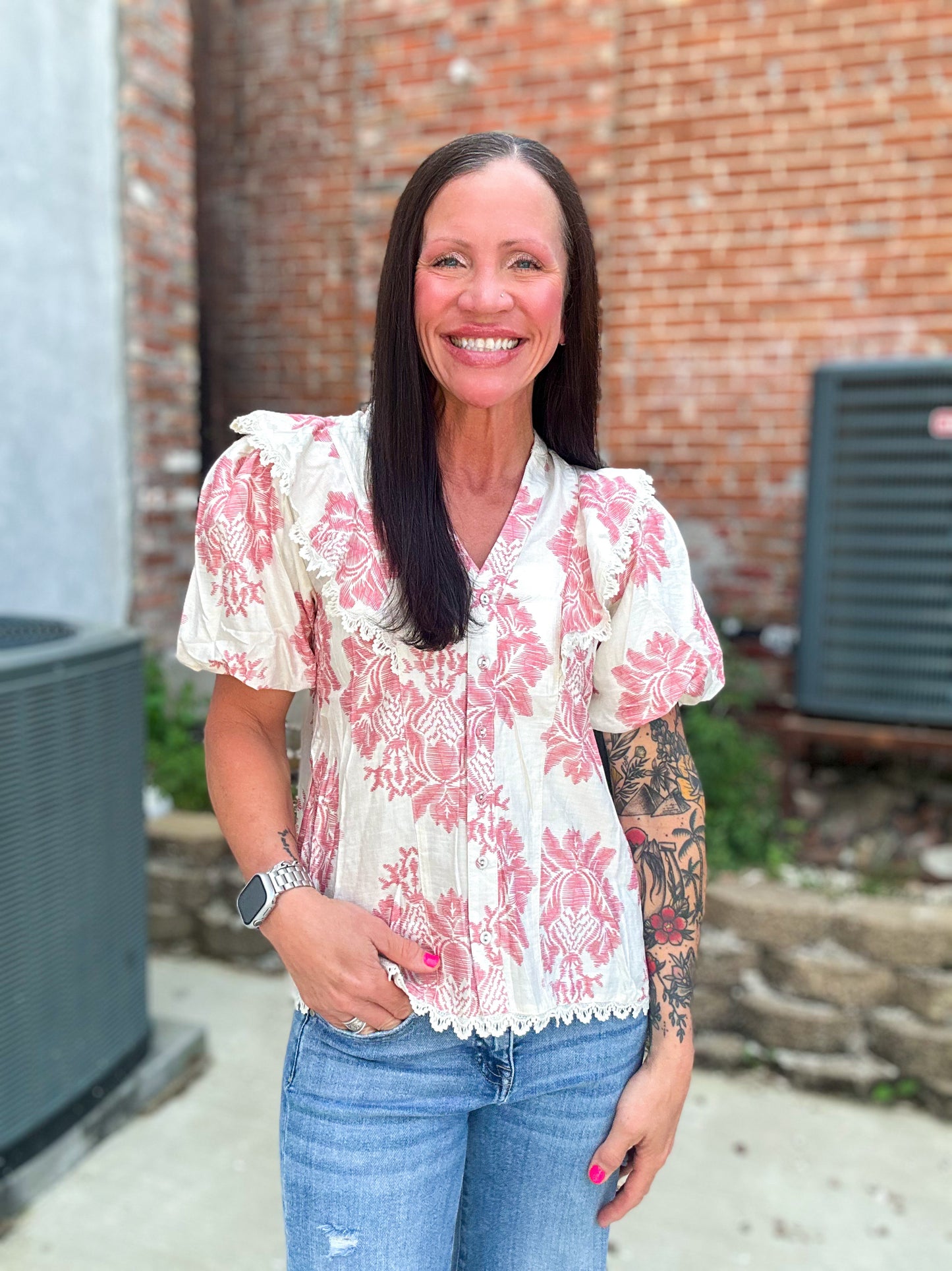 Rosewater Lace Blouse