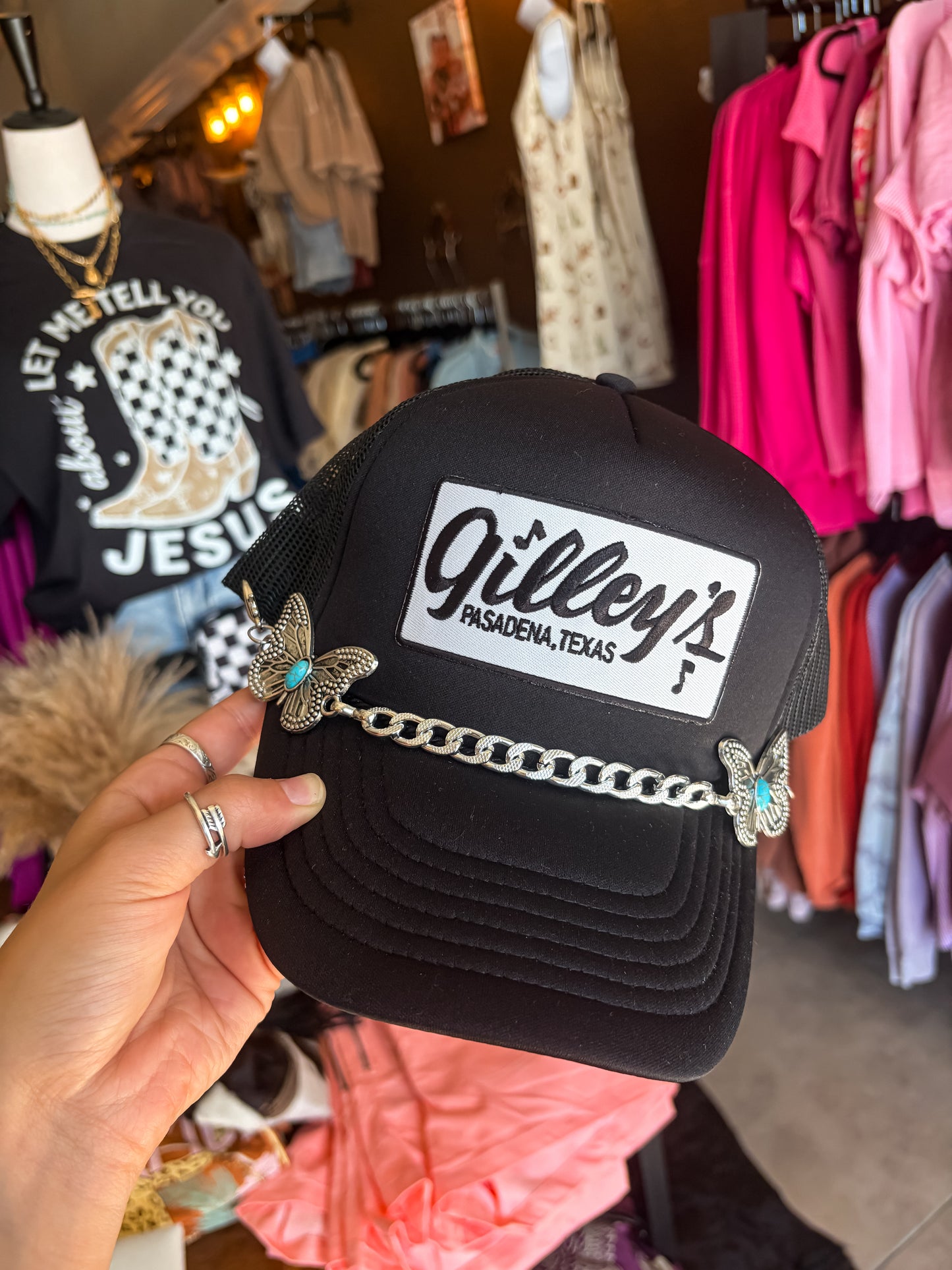 Butterfly Hat Chain