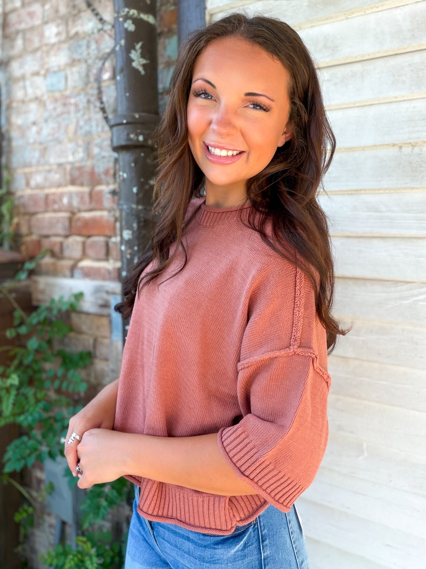 Daybreak Top in Sienna