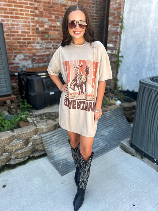 Cowboy Adventure T-shirt Dress