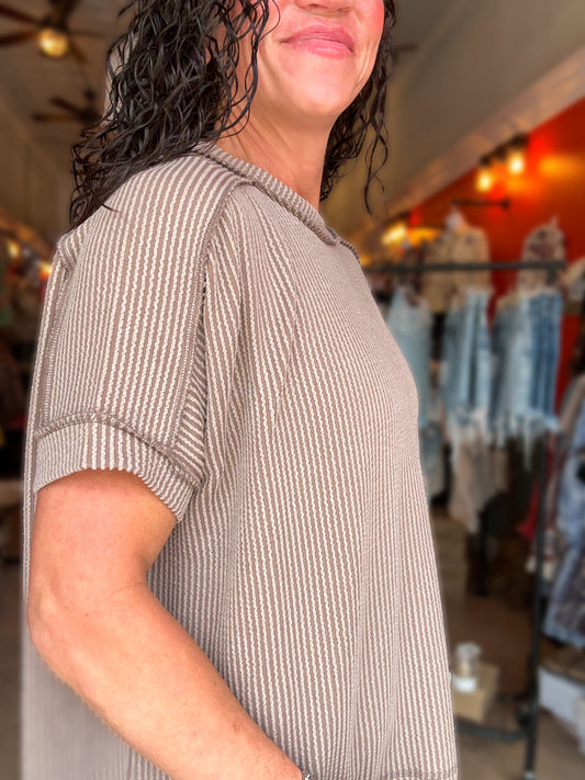 Sweet Escape Top in Mocha