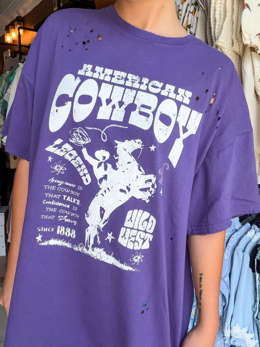 American Cowboy Oversized Graphic Tee