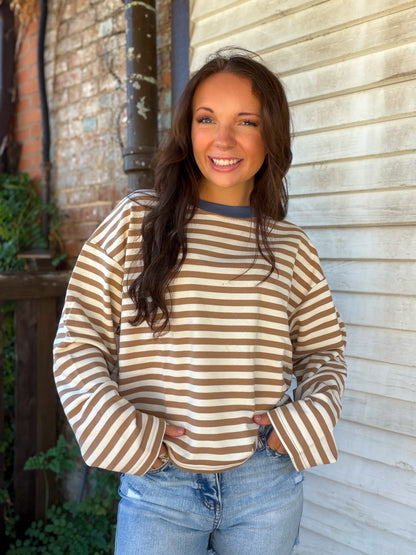 Saddle & Stripe Top