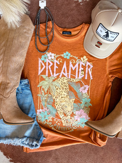 Dreamer Leopard Graphic Tee