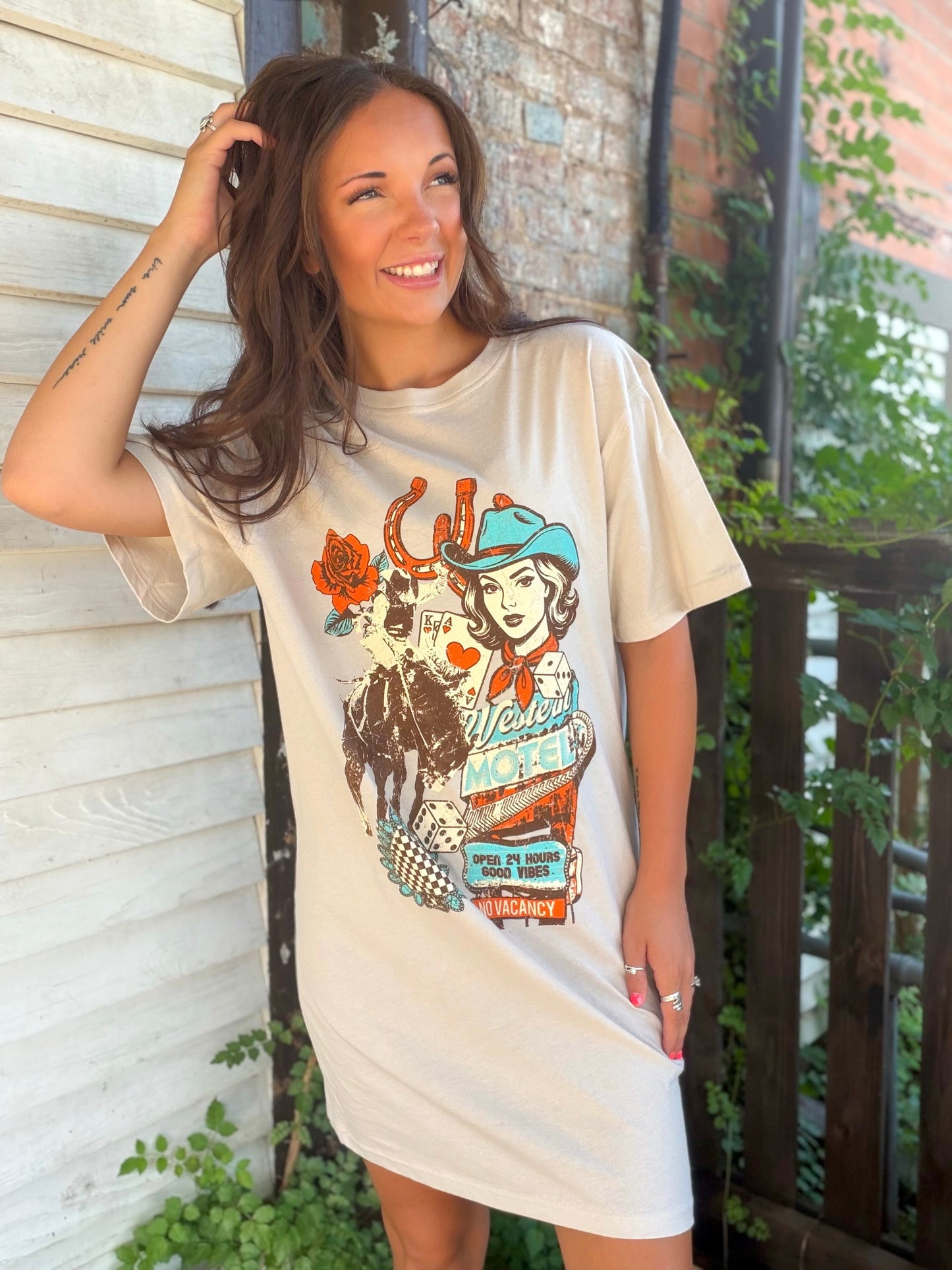 Neon Nights T-Shirt Dress