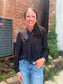 Uptown Darling Blouse in Black