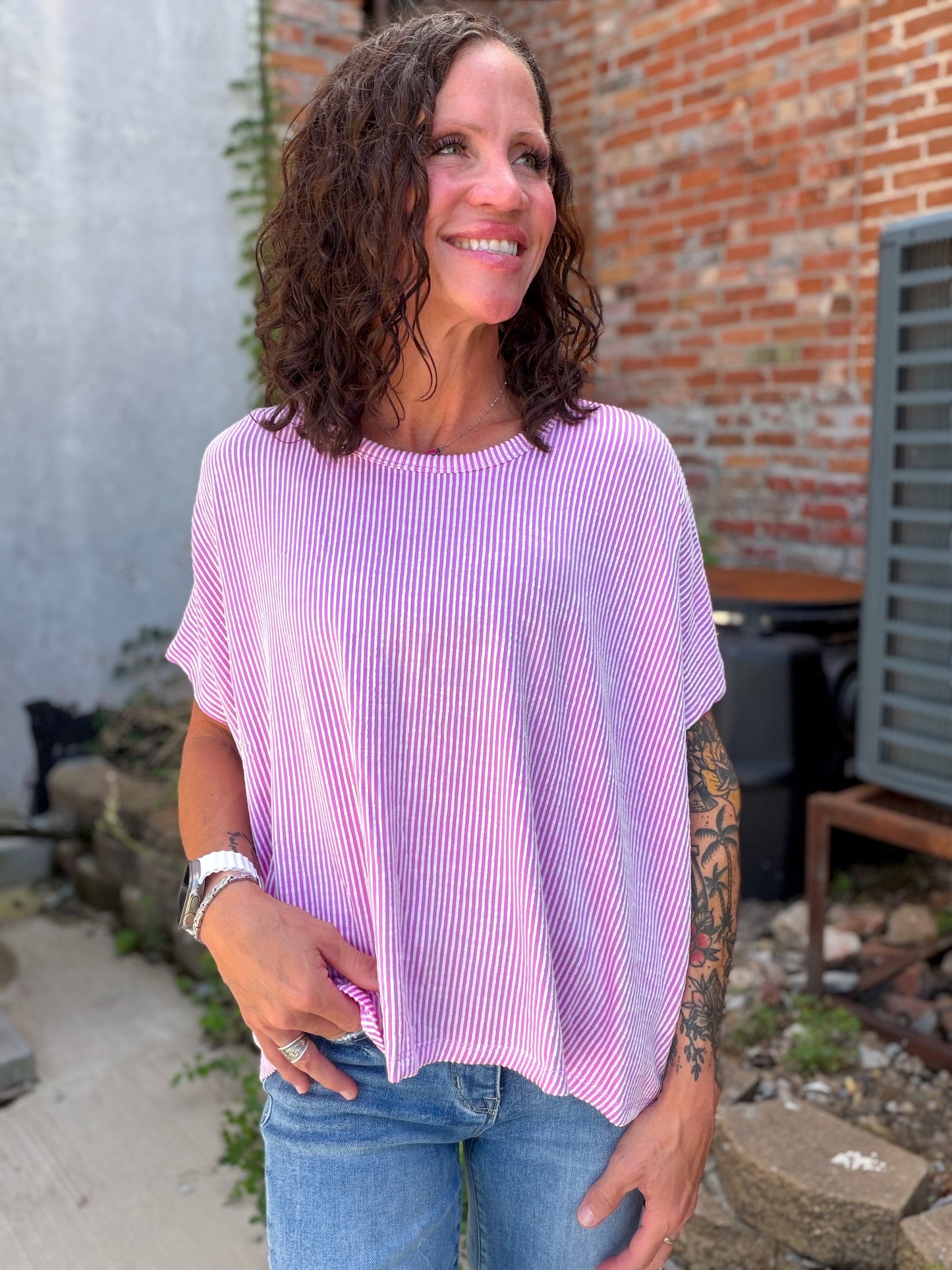 Easy Does It Top in Violet