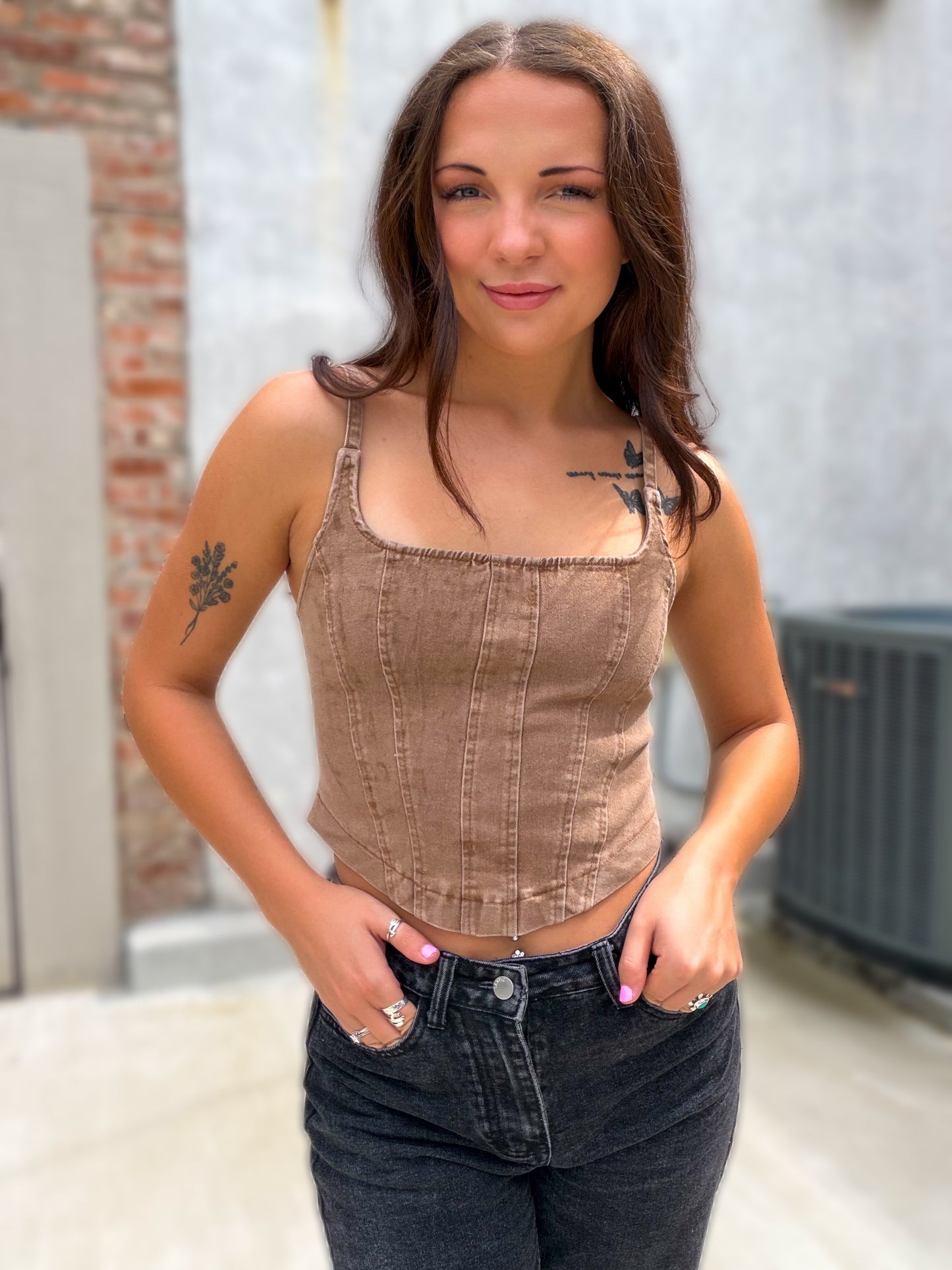 Mocha Mirage Top
