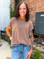 Keep It Casual Top in Mocha