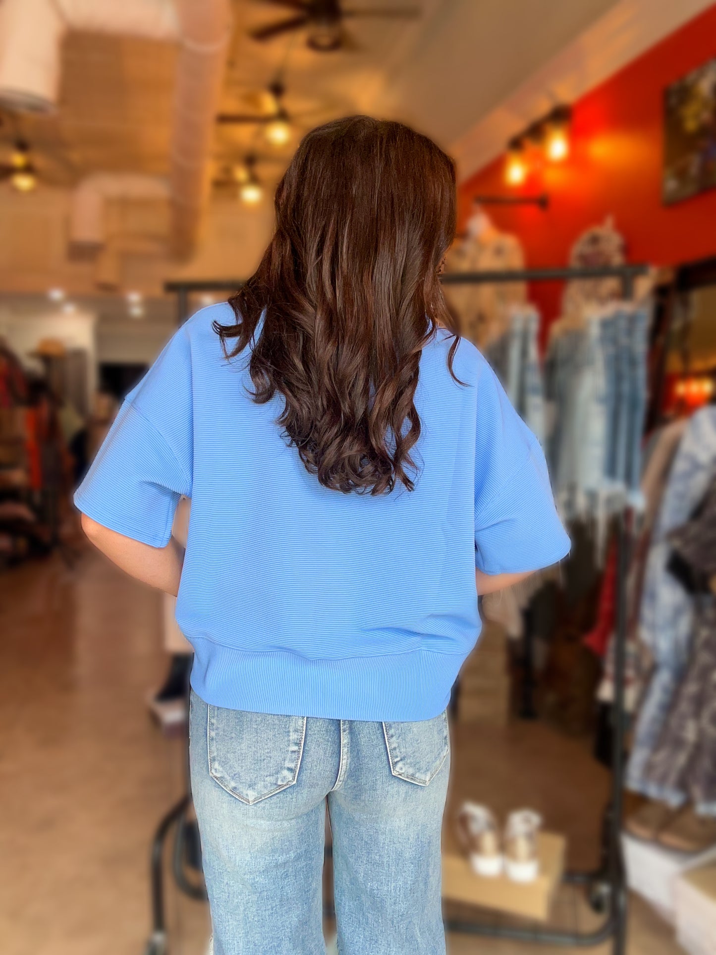 Lux Lennon Top in Blue