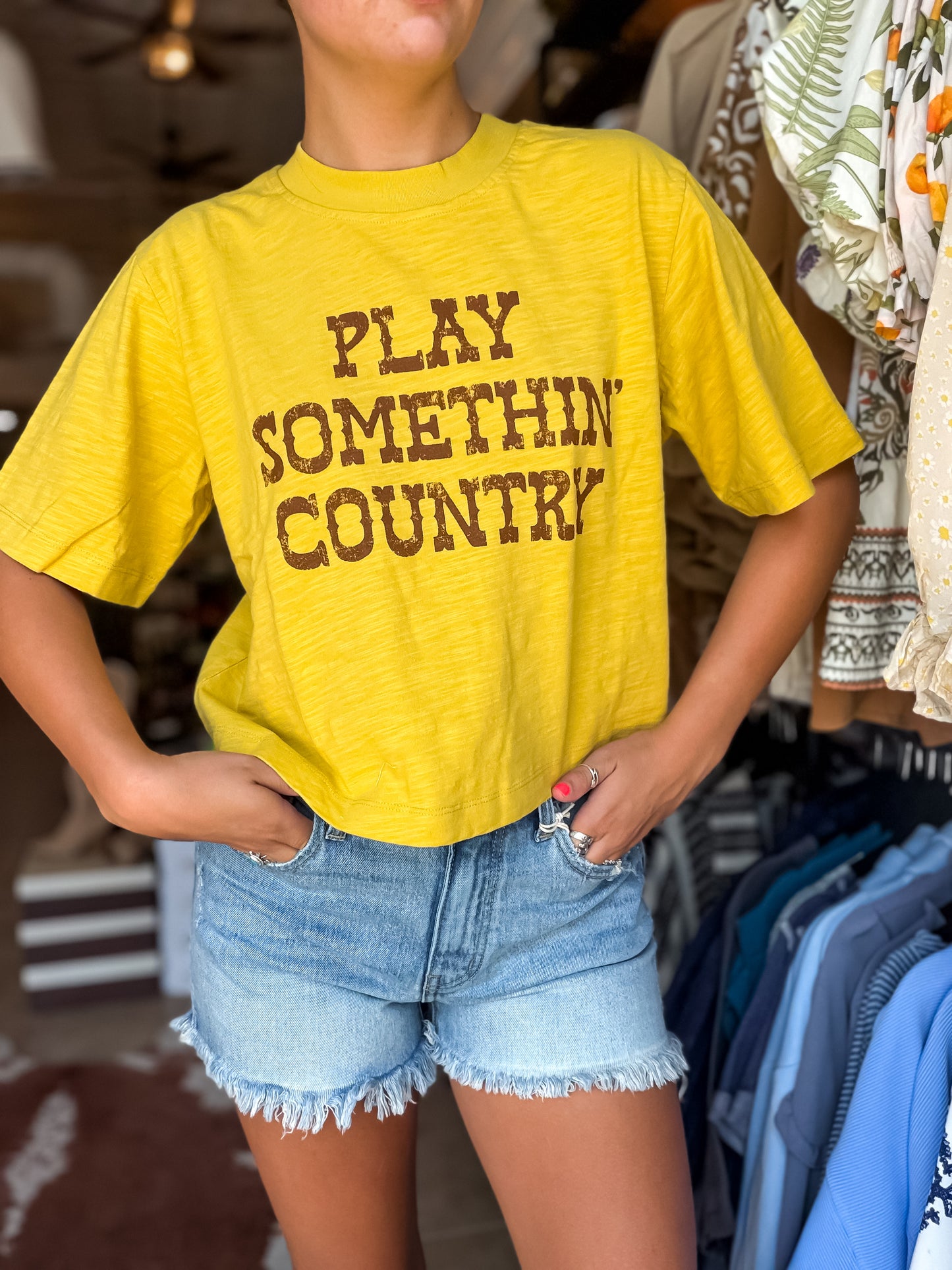 Something Country Cropped Tee
