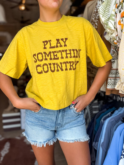Something Country Cropped Tee
