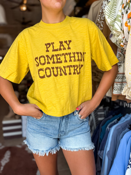 Something Country Cropped Tee