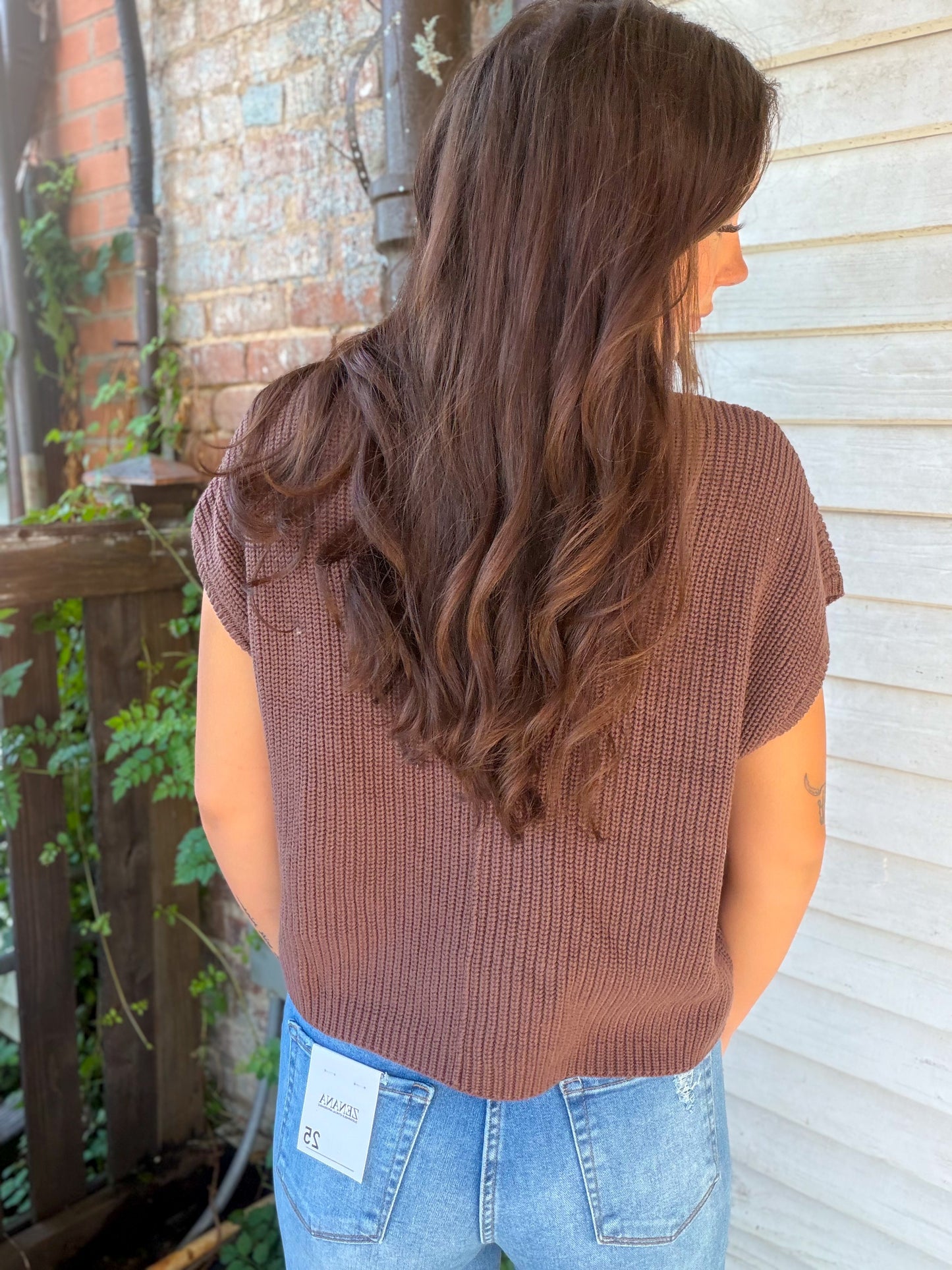 Simple Pleasures Top in Brown