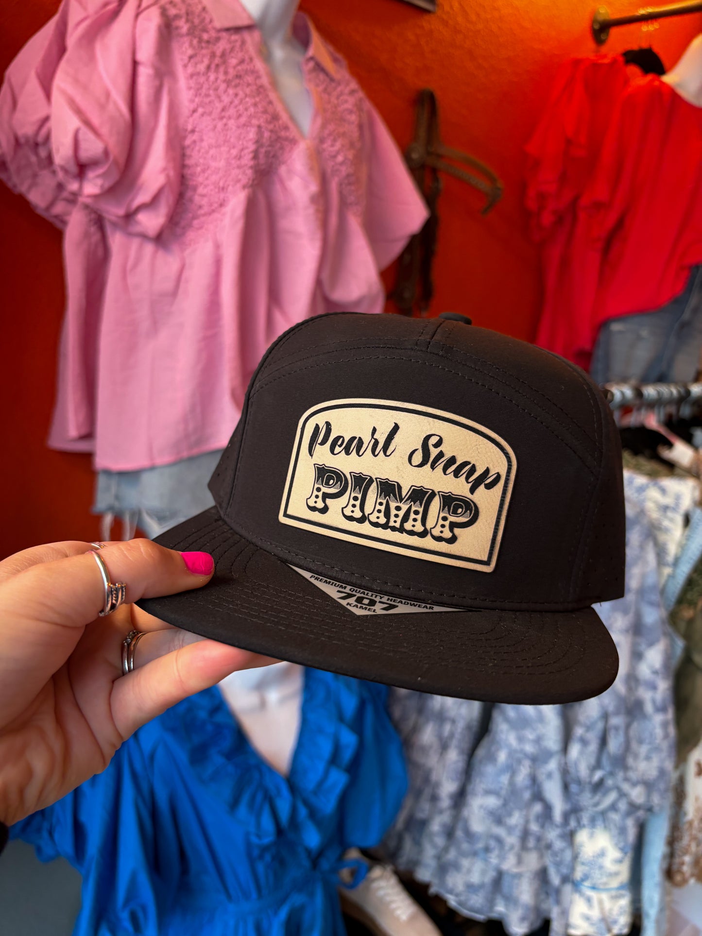 Pearl Snap Pimp Patch Snapback