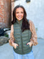 Olive You Puffer Vest