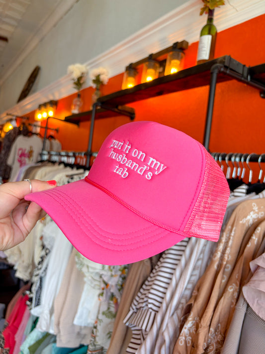 Husband’s Tab Trucker Hat