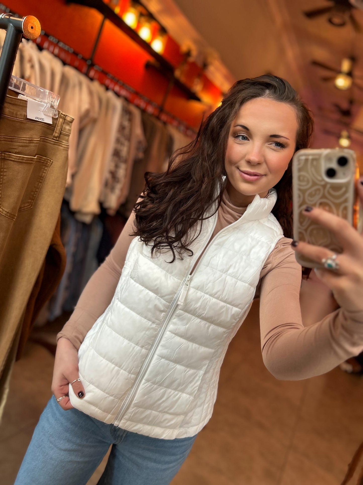 Cowgirl Cold Snap Vest in White