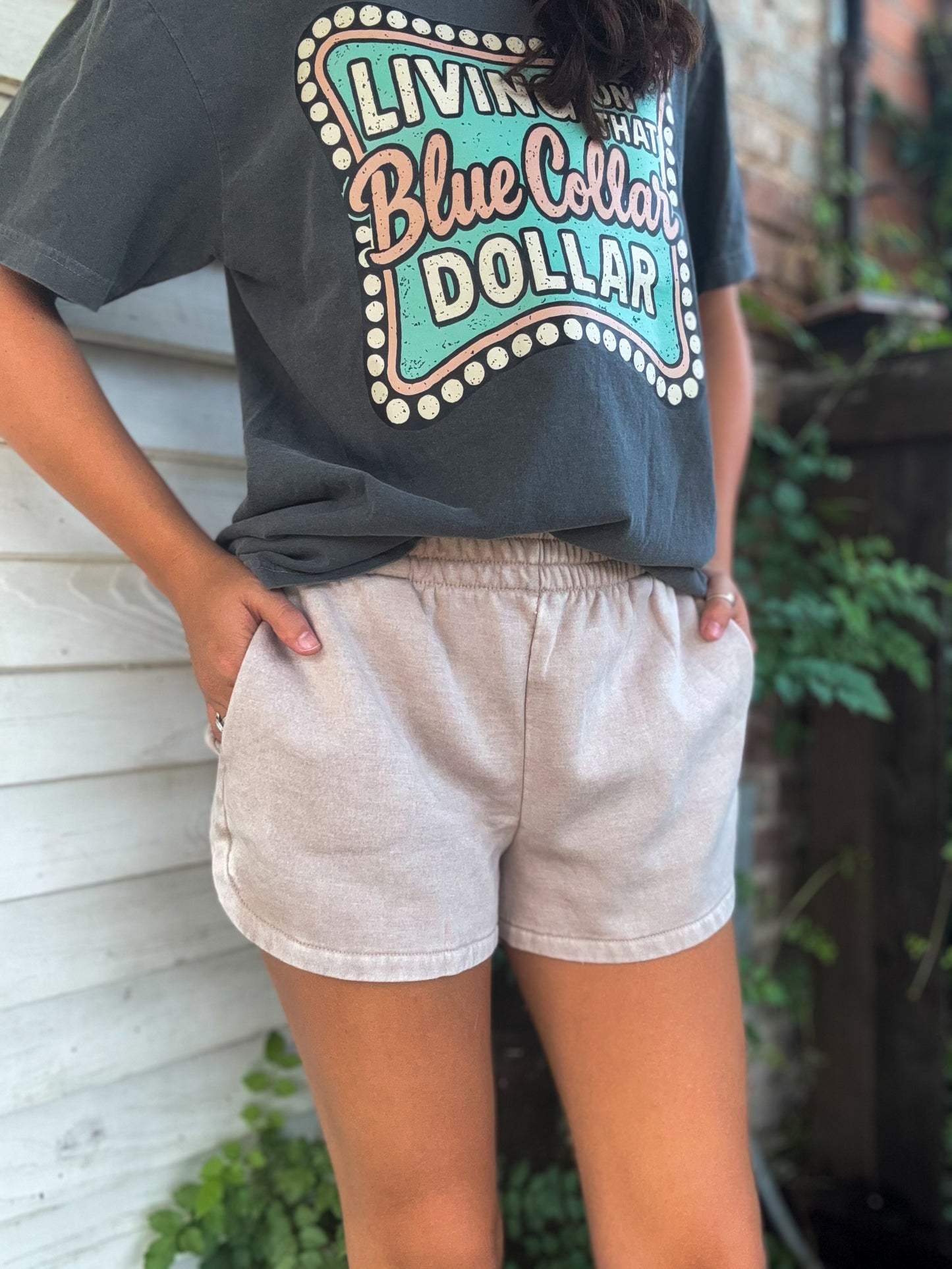 Slow Sunday Shorts in Ash Mocha