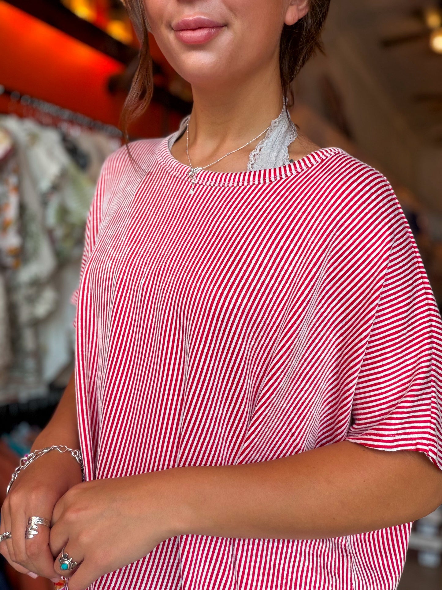 Easy Does It Top in Red