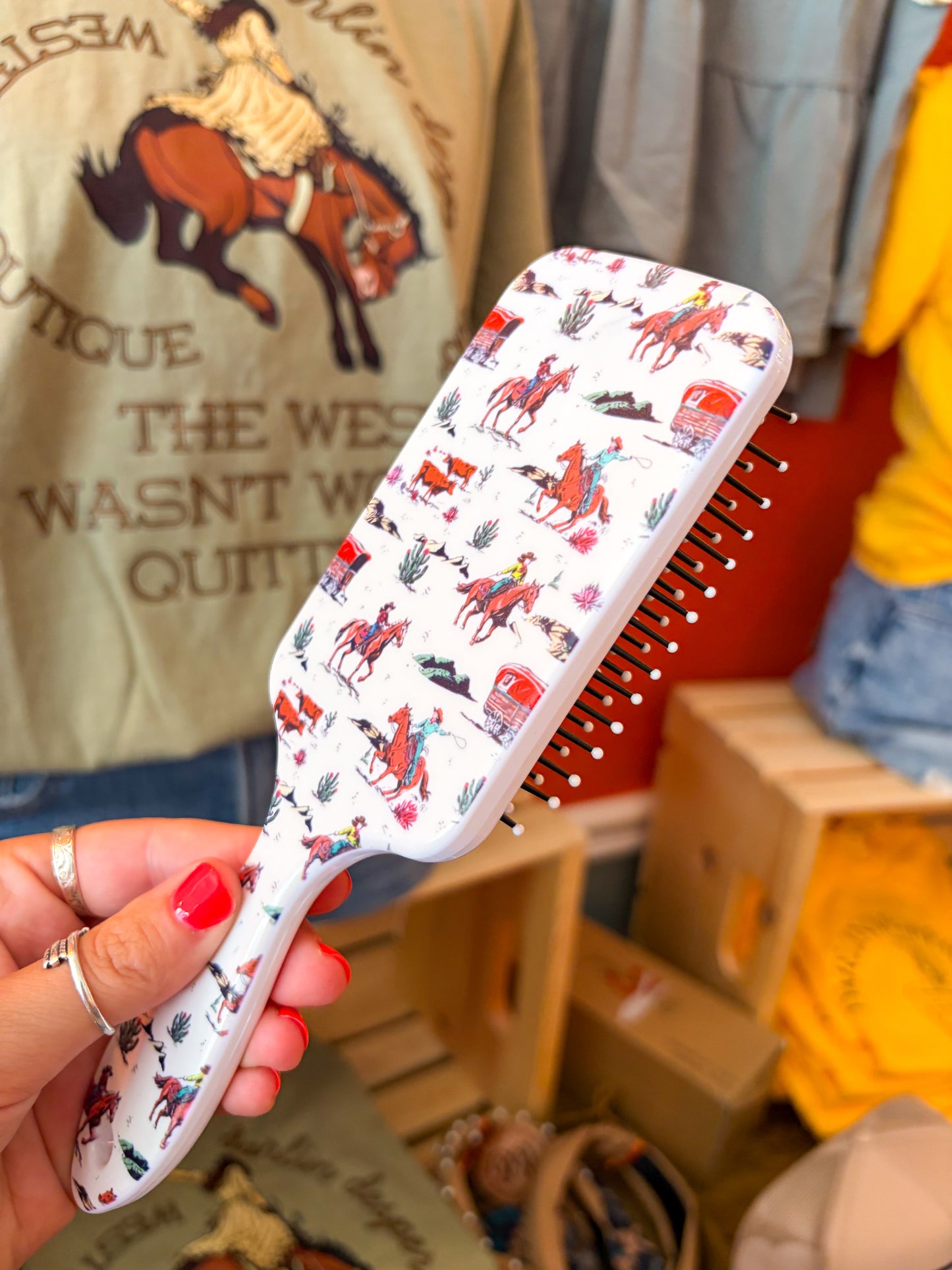 Cowgirl Charm Hairbrush