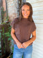 Simple Pleasures Top in Brown