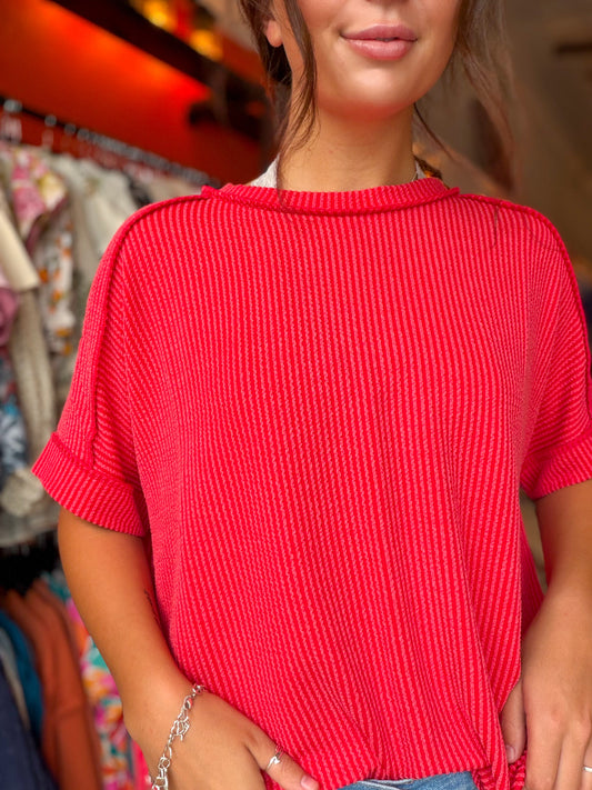 Sweet Escape Top in Red