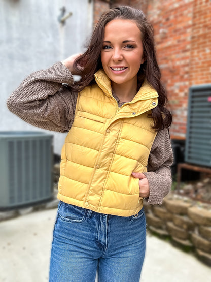 Beth Cropped Puffer Vest
